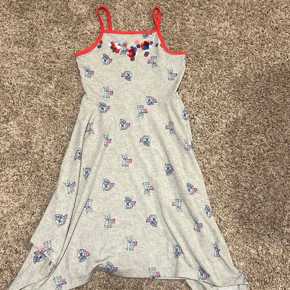 Girls dress 7/8(s) July 4 dress, like new